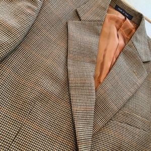Men's Alan Flusser 100% Wool Brown Blazer 40R
